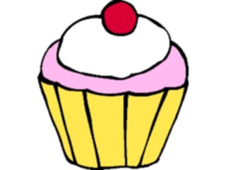 Sticker Custom Preview Image #061526 Food Drink Desserts Cupcake01