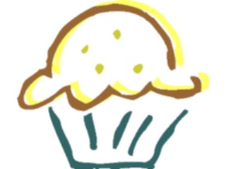 Sticker Custom Preview Image #061528 Food Drink Desserts Cupcake03