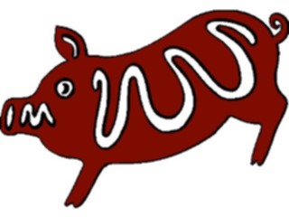 Sticker Custom Preview Image #061597 Food Drink Desserts Ginger Bread Pig1