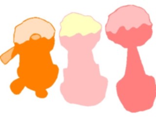 Sticker Custom Preview Image #061610 Food Drink Desserts Ice Cream Aerial View