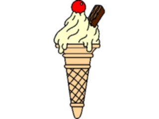 Sticker Custom Preview Image #061616 Food Drink Desserts Ice Cream Cone05
