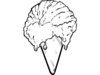 Sticker Custom Preview Image #061620 Food Drink Desserts Ice Cream Cone09