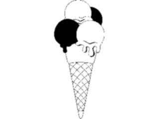 Sticker Custom Preview Image #061623 Food Drink Desserts Ice Cream Cone12