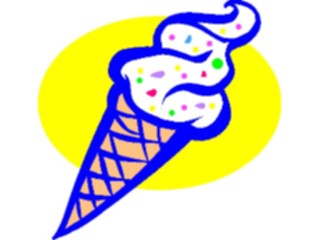 Sticker Custom Preview Image #061628 Food Drink Desserts Ice Cream Cone17
