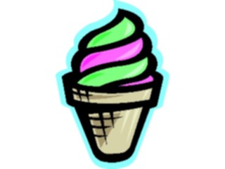 Sticker Custom Preview Image #061629 Food Drink Desserts Ice Cream Cone18