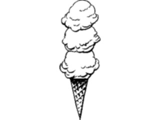 Sticker Custom Preview Image #061661 Food Drink Desserts Ice Cream Cone50