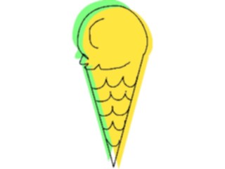 Sticker Custom Preview Image #061663 Food Drink Desserts Ice Cream Cone52