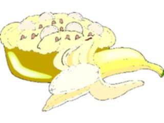Sticker Custom Preview Image #061757 Food Drink Desserts Pie Banana Cream