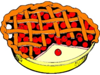 Sticker Custom Preview Image #061759 Food Drink Desserts Pie Cherry1