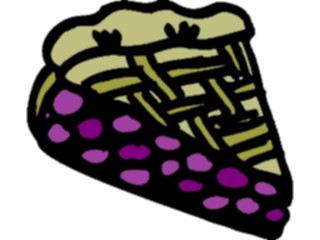 Sticker Custom Preview Image #061774 Food Drink Desserts Pie Slice Blueberry