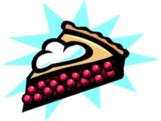 Sticker Custom Preview Image #061775 Food Drink Desserts Pie Slice Cherry1