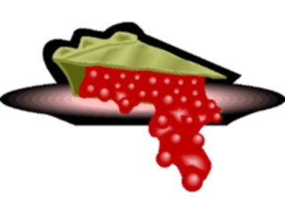 Sticker Custom Preview Image #061776 Food Drink Desserts Pie Slice Cherry2