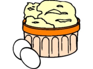 Sticker Custom Preview Image #061800 Food Drink Desserts Souffle