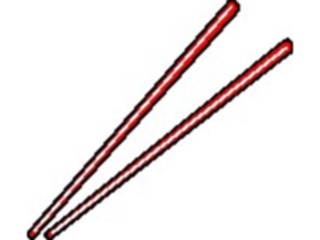 Sticker Custom Preview Image #061852 Food Drink Dinner Service Chopsticks1