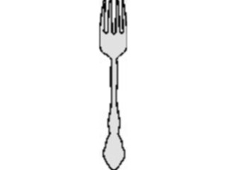 Sticker Custom Preview Image #061916 Food Drink Dinner Service Fork Salad