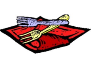 Sticker Custom Preview Image #061922 Food Drink Dinner Service Forks