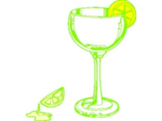 Sticker Custom Preview Image #061956 Food Drink Dinner Service Glass Margarita3