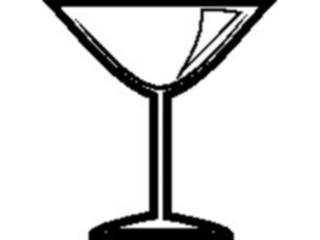 Sticker Custom Preview Image #061960 Food Drink Dinner Service Glass Martini3