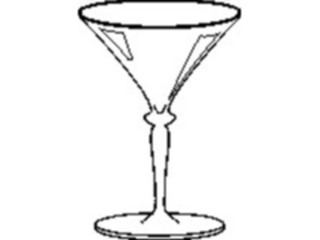Sticker Custom Preview Image #061961 Food Drink Dinner Service Glass Martini4