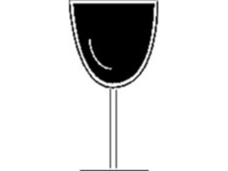 Sticker Custom Preview Image #061972 Food Drink Dinner Service Glass Wine01