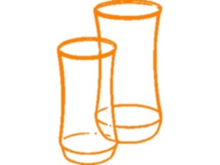 Sticker Custom Preview Image #062000 Food Drink Dinner Service Glasses8