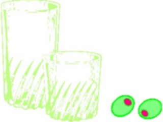 Sticker Custom Preview Image #062001 Food Drink Dinner Service Glasses9