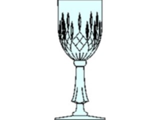Sticker Custom Preview Image #062004 Food Drink Dinner Service Goblet1