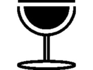 Sticker Custom Preview Image #062006 Food Drink Dinner Service Goblet3