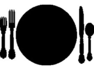 Sticker Custom Preview Image #062078 Food Drink Dinner Service Place Setting01