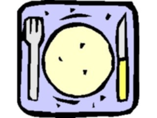 Sticker Custom Preview Image #062092 Food Drink Dinner Service Place Setting15