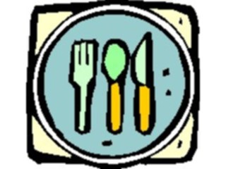 Sticker Custom Preview Image #062093 Food Drink Dinner Service Place Setting16