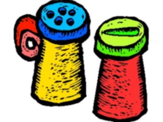 Sticker Custom Preview Image #062139 Food Drink Dinner Service Salt Pepper Shakers1