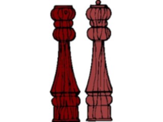 Sticker Custom Preview Image #062140 Food Drink Dinner Service Salt Pepper Shakers2
