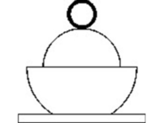 Sticker Custom Preview Image #062204 Food Drink Dinner Service Sugar Bowl White