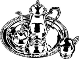 Sticker Custom Preview Image #062207 Food Drink Dinner Service Tea Service1