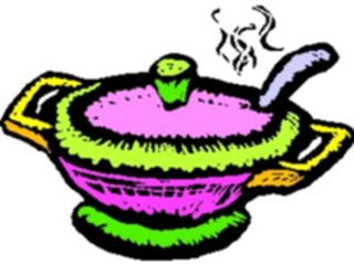 Sticker Custom Preview Image #062212 Food Drink Dinner Service Tureen1