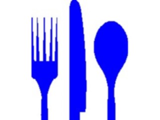 Sticker Custom Preview Image #062214 Food Drink Dinner Service Utensils1