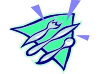 Sticker Custom Preview Image #062216 Food Drink Dinner Service Utensils3