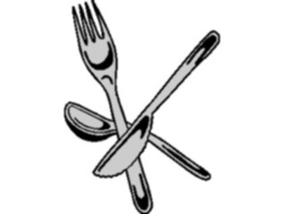 Sticker Custom Preview Image #062219 Food Drink Dinner Service Utensils6