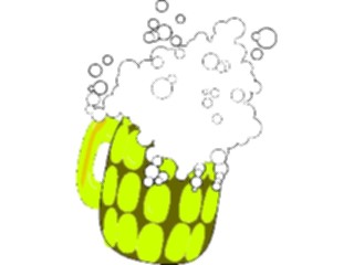 Sticker Custom Preview Image #062266 Food Drink Drinks Alcoholic Beer Foaming