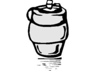 Sticker Custom Preview Image #062272 Food Drink Drinks Alcoholic Beer Keg05