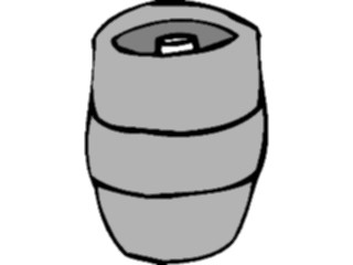 Sticker Custom Preview Image #062275 Food Drink Drinks Alcoholic Beer Keg08