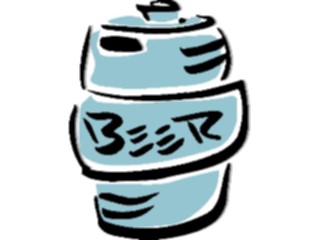 Sticker Custom Preview Image #062279 Food Drink Drinks Alcoholic Beer Keg12