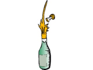 Sticker Custom Preview Image #062366 Food Drink Drinks Alcoholic Champagne Exploding5