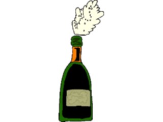 Sticker Custom Preview Image #062369 Food Drink Drinks Alcoholic Champagne Exploding8