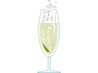 Sticker Custom Preview Image #062373 Food Drink Drinks Alcoholic Champagne Glass02