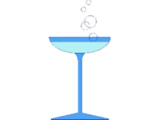 Sticker Custom Preview Image #062382 Food Drink Drinks Alcoholic Champagne Glass10