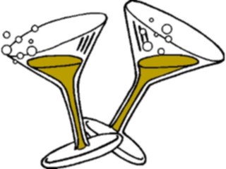 Sticker Custom Preview Image #062393 Food Drink Drinks Alcoholic Champagne Glasses5