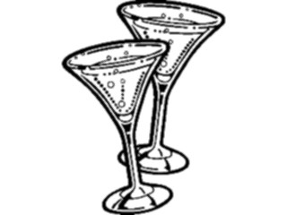 Sticker Custom Preview Image #062396 Food Drink Drinks Alcoholic Champagne Glasses8