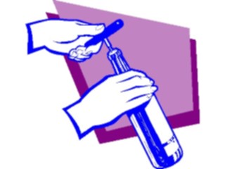 Sticker Custom Preview Image #062602 Food Drink Drinks Alcoholic Wine Opening